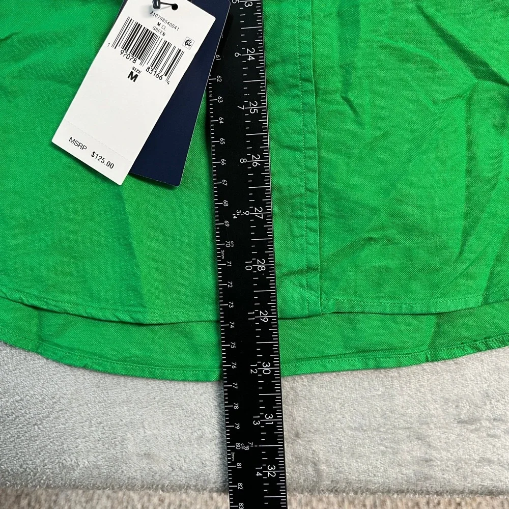 NWT Polo Ralph Lauren Mens Classic Fit Oxford Shirt Green Long Sleeve Medium